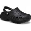 Zuecos Crocs Baya Platform para Mujer 38-39 EU - W8 US Negro Clásico Moda Comodidad Slip-On