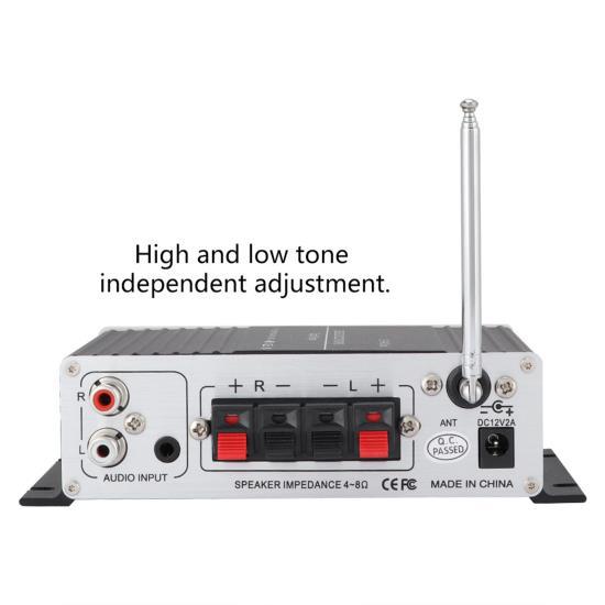 Bluetooth A7 Digital Audio Speaker Power Amplifier FM with Remote/USB/MP3