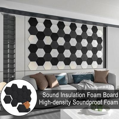 Schalldämmende Schaumstoffplatte Schallschutzplatten-Set Hochdichte Sechseckige Akustikschaumstoffplatten für Heimstudio