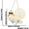 Egg Delightful Easter Chicken Wooden Door Hanger For Holiday Celebrations And Decor