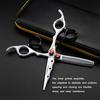 6.0 Inch Freelander, Black And White Paint, Hair Scissors, Hair Scissors, Flat Scissors, Bangs Scissors, Tooth Scissors, Thin