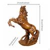 Resin Horse Ornament Symbol of Success Feng Shui Figurine House Decoration for Entrepreneurs,