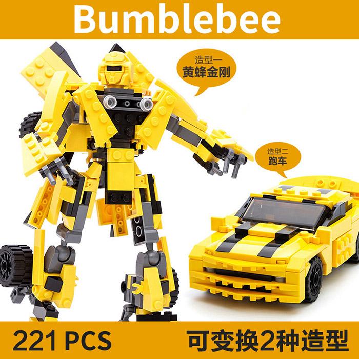 2 In 1 Transformation Robot Dinosaur Wars Model Building Blocks Mecha Truck Creative Gudi Bricks Car Vehicle Jurassic Kids Toys