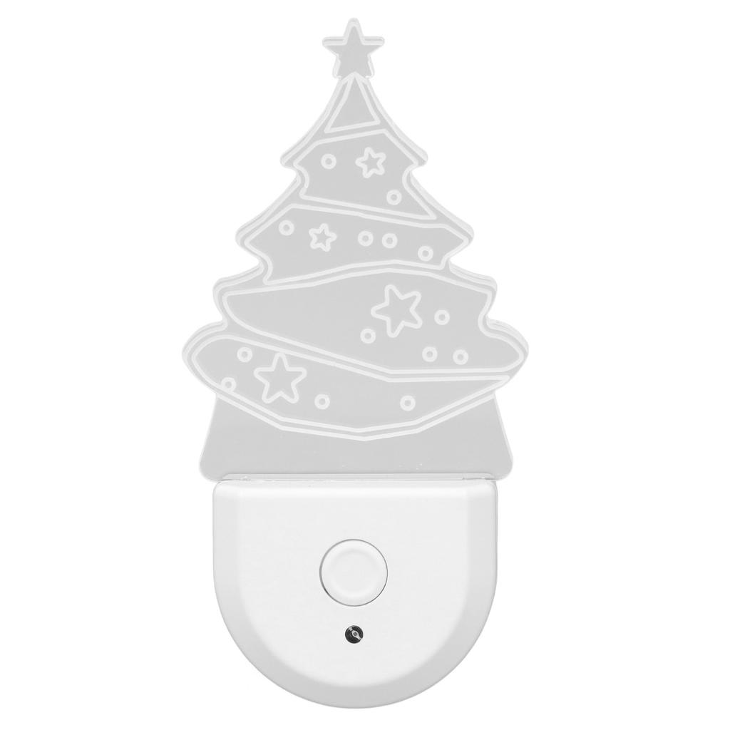 Xmas Tree LED Night Light Dusk To Dawn Sensor Plug and Play Energy Saving RGB Plug in Night Light fo