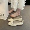 Low-heeled Mary Jane evening grandma shoes women's new autumn flat bottom versatile skirt single shoes ladyshoes