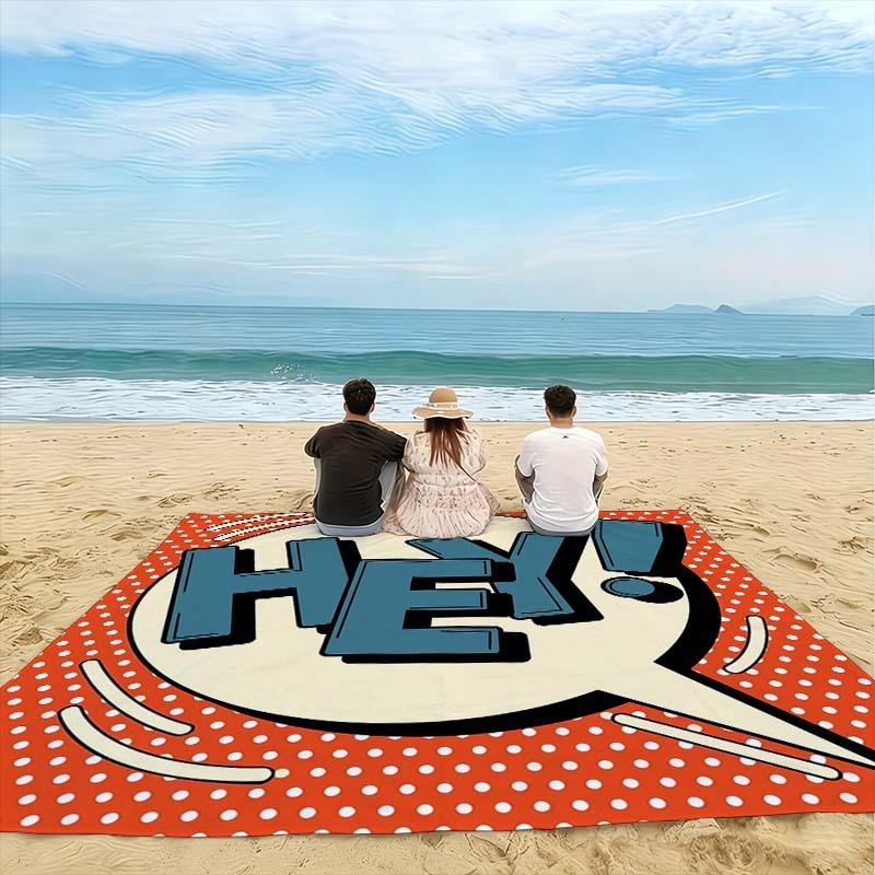 Large Absorbent Pop Art Beach Towel Swimwear Pool Beach Blanket for Tropical Summer Vacation Quick Dry Travel Mat 80x160cm