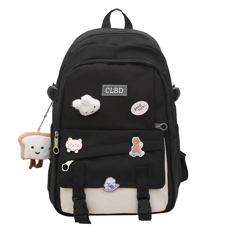 High Value, Fresh and Sweet Backpack, Color Contrast for Junior High School Students, Lightweight and Large-capacity Backpack.