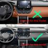 ABS GPS Navigation Lower Trim Cover Decoration Frame Stick Interior Accessories For Toyota Corolla Cross XG10   2024+