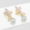 RAKOL Elegant Pearl Earrings for Women - European & American Stylish Fashion Trend Jewelry