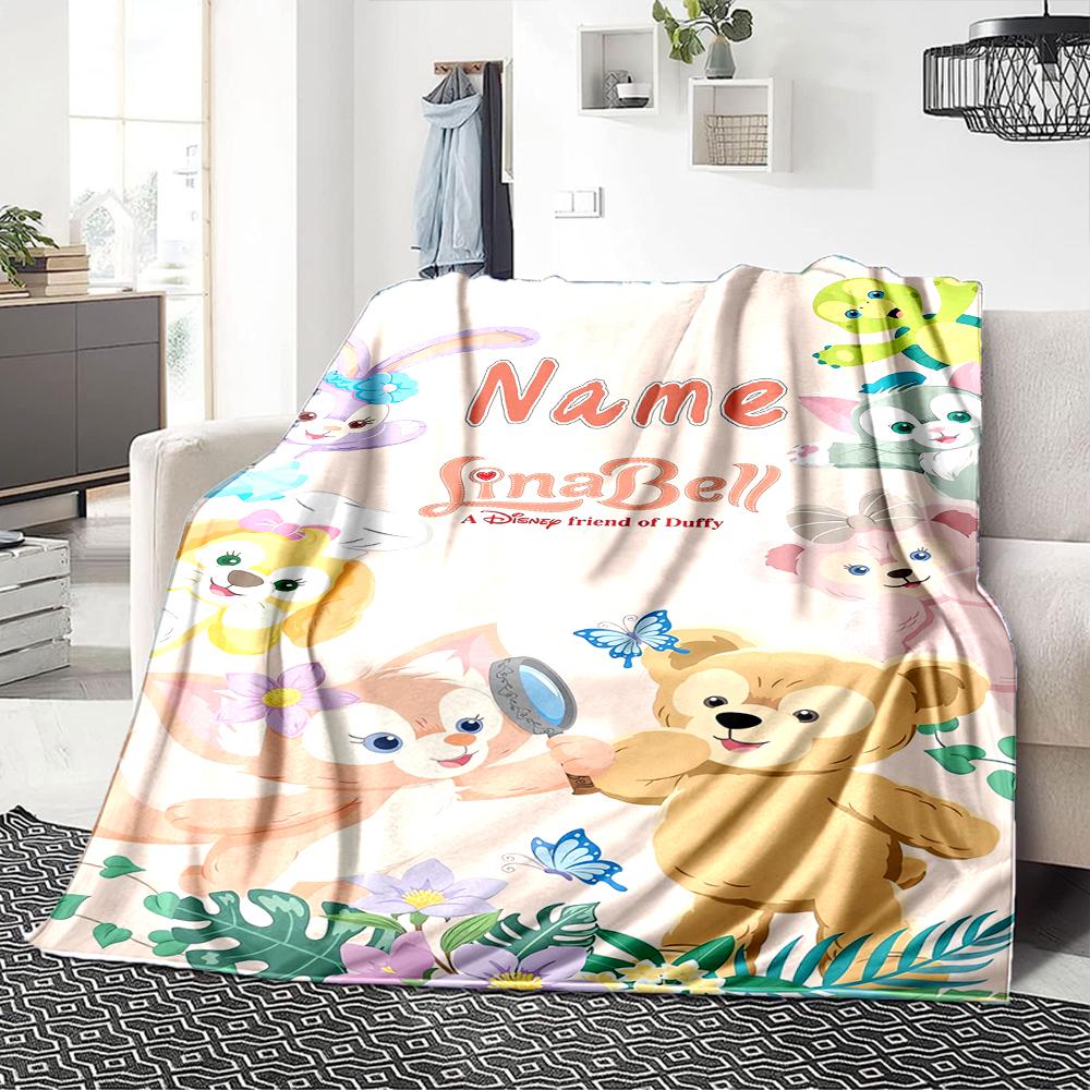 Custom Name Princesses Together blanket for Couch & Bed, Plush Cozy Fuzzy Blanket Super Soft & Warm Blankets for Fall and Winter. 0908120
