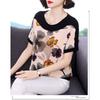 Short-sleeved Women's New Summer Western-style Shirts Large Size Loose Tops