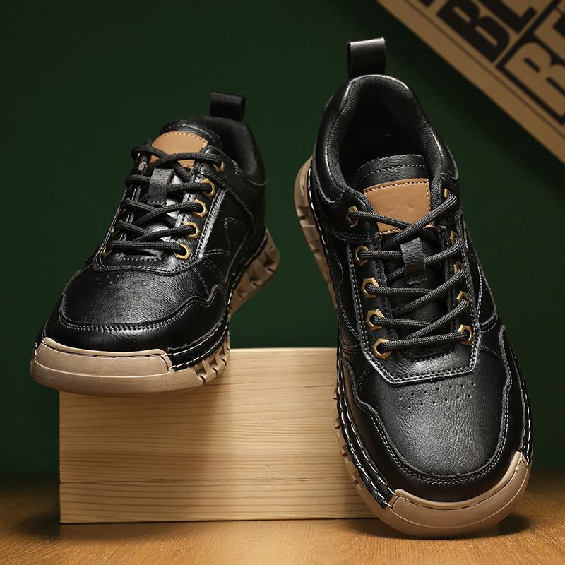 Fashion Handmade Sneakers New Arrival Male Hiking Shoes Outdoor Sports Shoes Retro Style Mens Casual Shoes All-match Treking Footwear