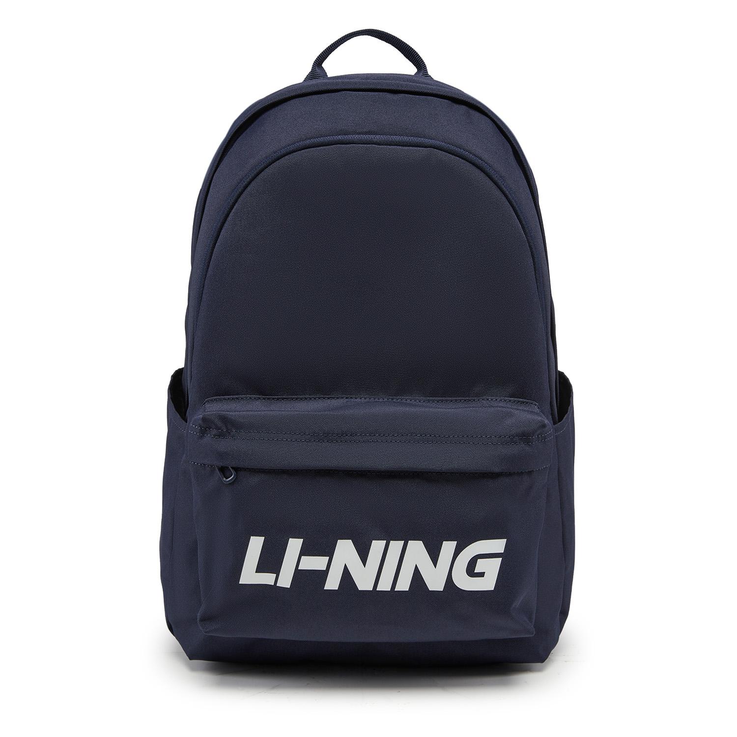 Li Ning Sports Life Collection Polyester Backpack Large Unisex Ink Blue ABSW213-7