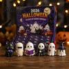 Horror Movie Fan Gifts Halloween Advent Calendar with 24 Figures Mini Cute Ghost Educational Holiday Toy Set Decorations Spooky Countdown