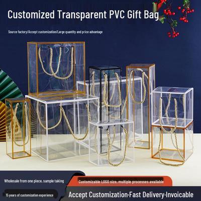Transparente Hand-Weihnachts-Apfel-Geschenkbox für Haustiere und zum Mitnehmen