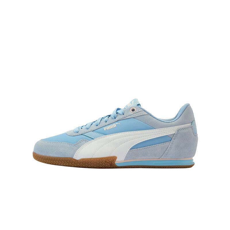PUMA Women's Blue White Bella Donna Nylon Low Top Skate Shoes 403554-04