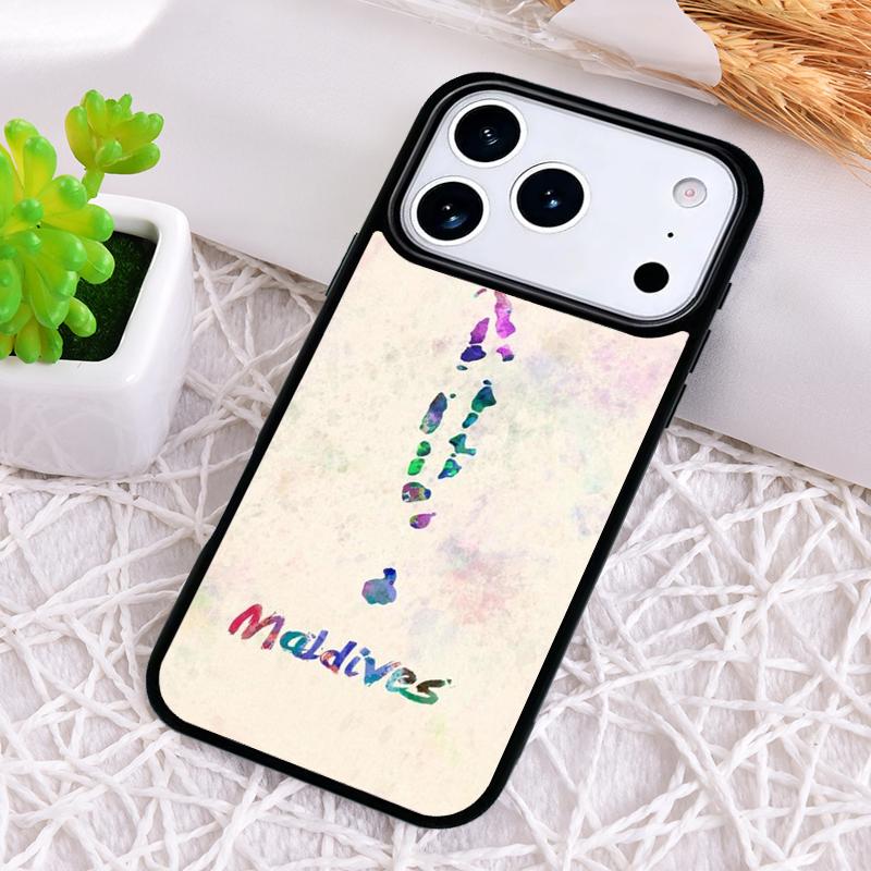 

Maldives Map Phone Case for iPhone 17 Air 16 15 11 12 14 13 Pro Max Shockproof Cover iPhone 15 Pro