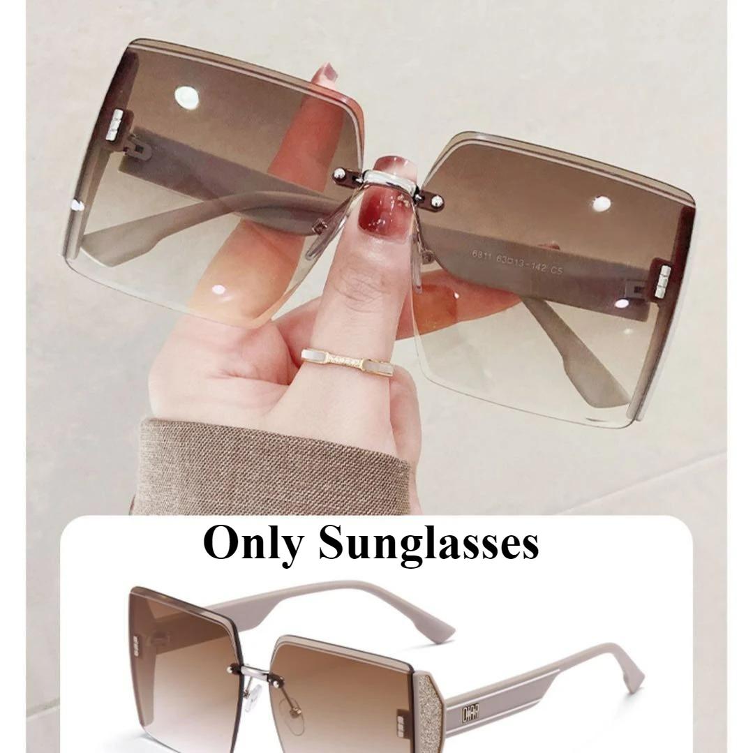 

Женские солнцезащитные очки без оправы Starlit Sky, устойчивые к ультрафиолетовому излучению, солнцезащитные очки для вождения