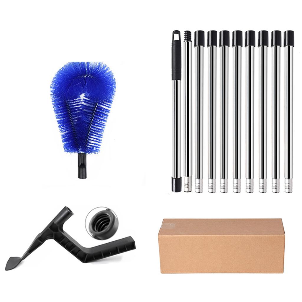 2025 New Extendable Telescopic Gutter Cleaning Brush Roofing Tool Easy Remove Sink Filter Sewer Brush for Roof Drainage
