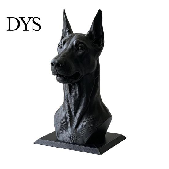 Sophisticated Desk Decor Doberman Dog Shape Pen Holder, Creative Plastic Stationery Organizer, Cool Office Supplies 3D Print Desktop Decoration,