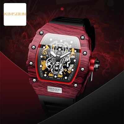 KIMSDUN Reloj para Hombre Marca Superior Lujo Reloj Automático Máquina de Corte Mecanizado Mesa Miller Moda Reloj Deportivo para Hombre