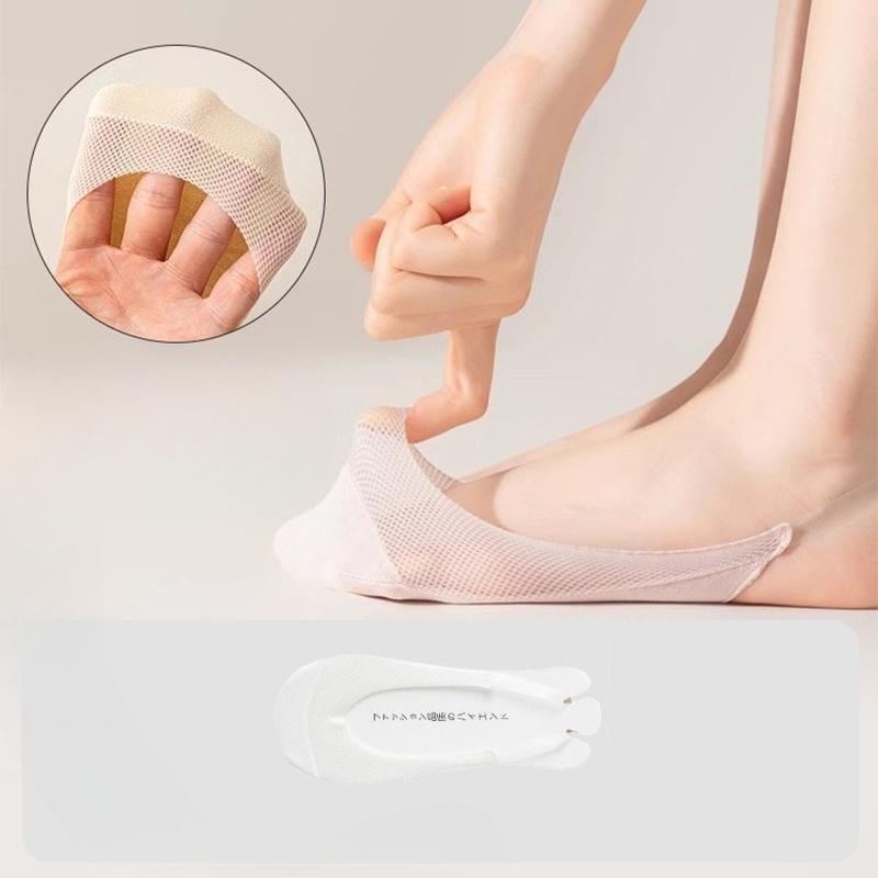 Seiden-Unsichtbare Strümpfe, Damen Sommer Leichte Netz-Riemen zum Hineinschlüpfen Anti-Rutsch Rutschfeste Dünne Style Socken für High Heels