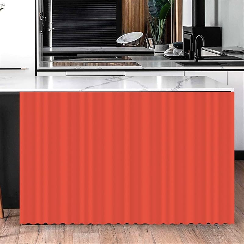 Cabinet Curtains for Shelves Privacy Closet Curtain Dust Proof Hook & Loop Under The Sink Curtain for Kitchen Storage Room Gray, 27.6" W x 35.4" L