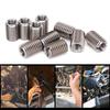 10Pcs Slotted Screw Thread Insert Nuts, M12x1.75 Male To M8x1.25 Female Reducing Nuts 18mm for Threaded Repair (303 Stainless Steel)