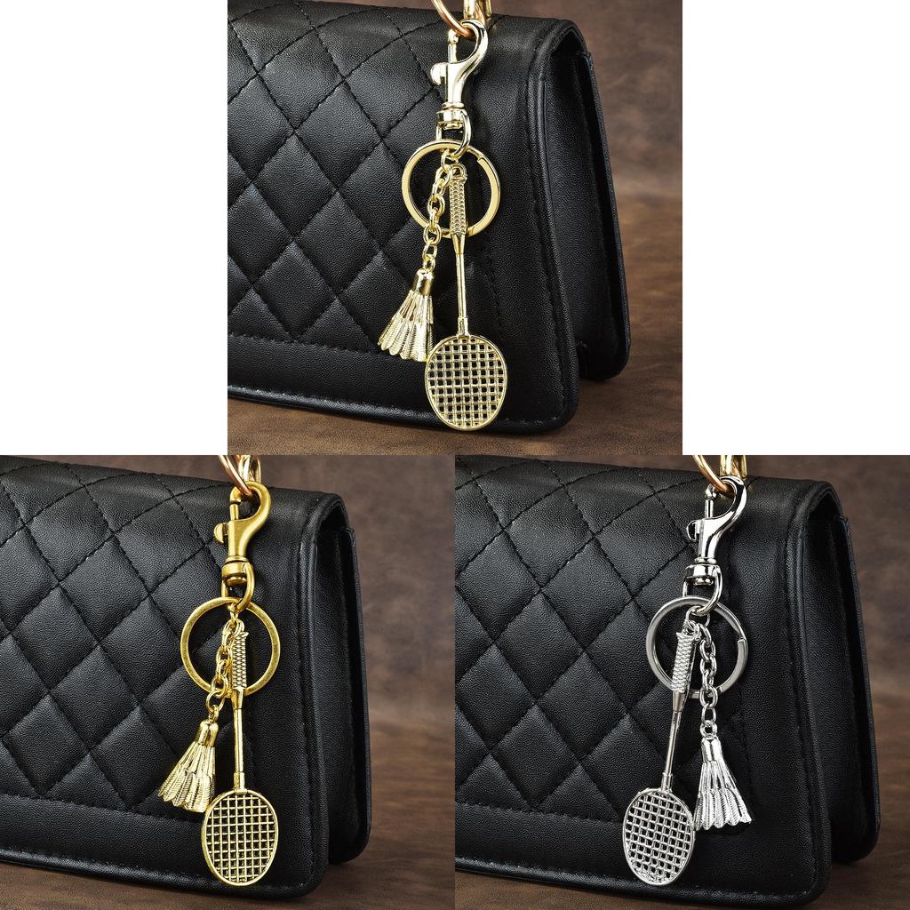 Retro Style Keychain With Featherball Pendant For Bags And Car Decor