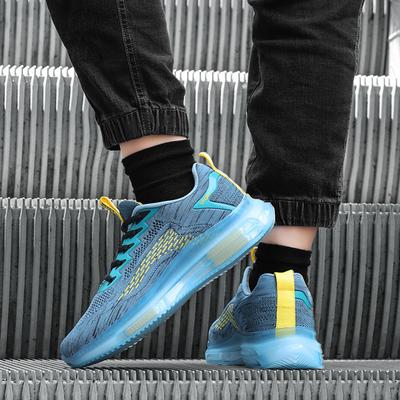 2025 New Spring and Summer Large Size Men's Shoes Breathable Mesh Sports Style Thick Soles Increase Street Trend Running Shoes