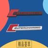 3D Premium Supercharged for car Hood Fender trunk Rear Bonnet Nameplate Decal Emblem Badge Sticker