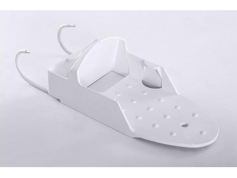 Hotel Iron Hanger and Storage Shelf for Guest Room Ironing Board - Extra Thick, White.
