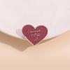 Creative Commemorative Emblem Cute Love Shape Mouldy Music Theme Peripheral Metal Brooch