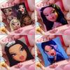 BBratzZ Fashion mMask gGirl Cushion Cover Antidustmite Pillowcase Invisible Zipper Silky Short Plush Sofa Cushion Cover