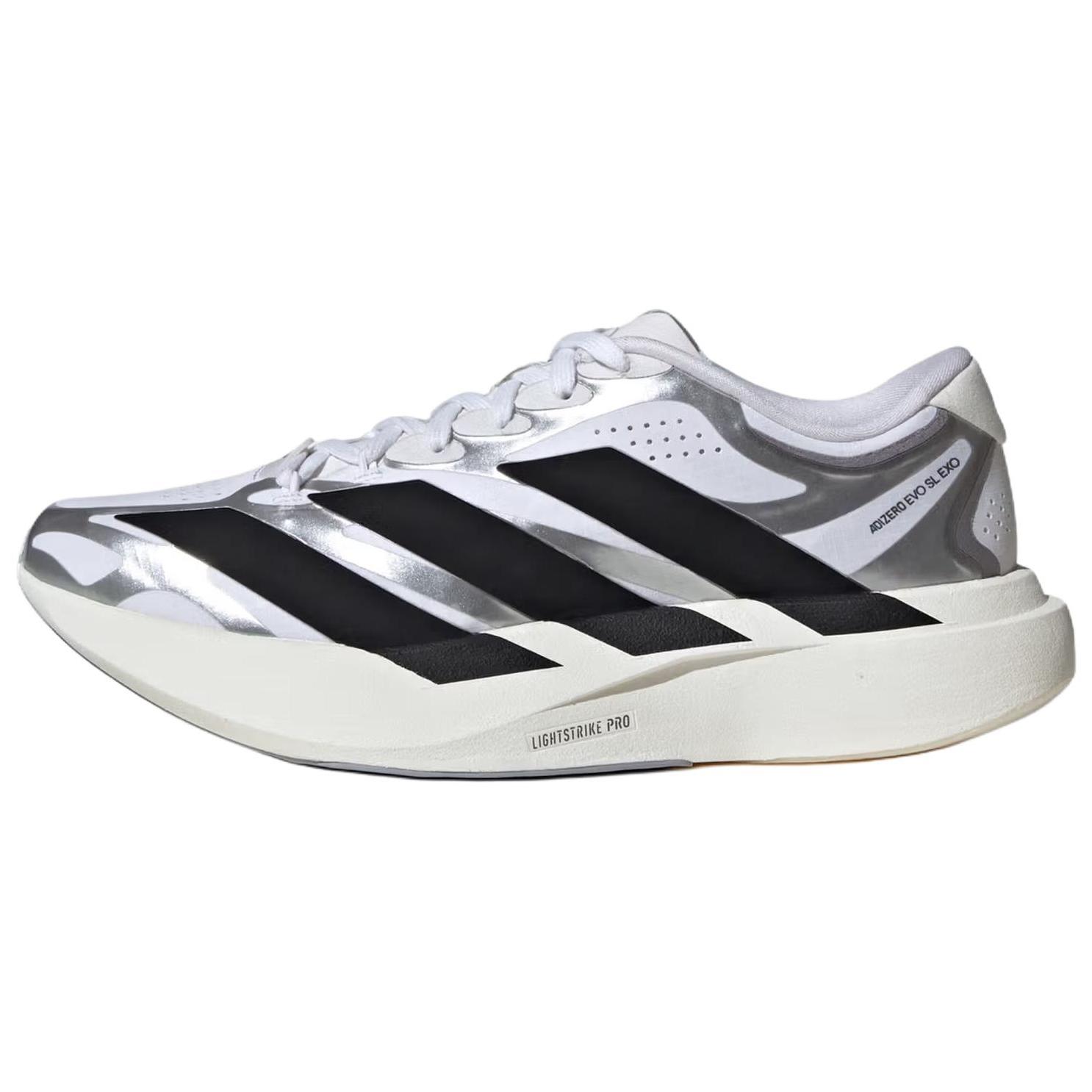 adidas  Adizero Evo SL EXO Cloud White Core Black Iron Metallic Women Sneakers KI4782 38⅔