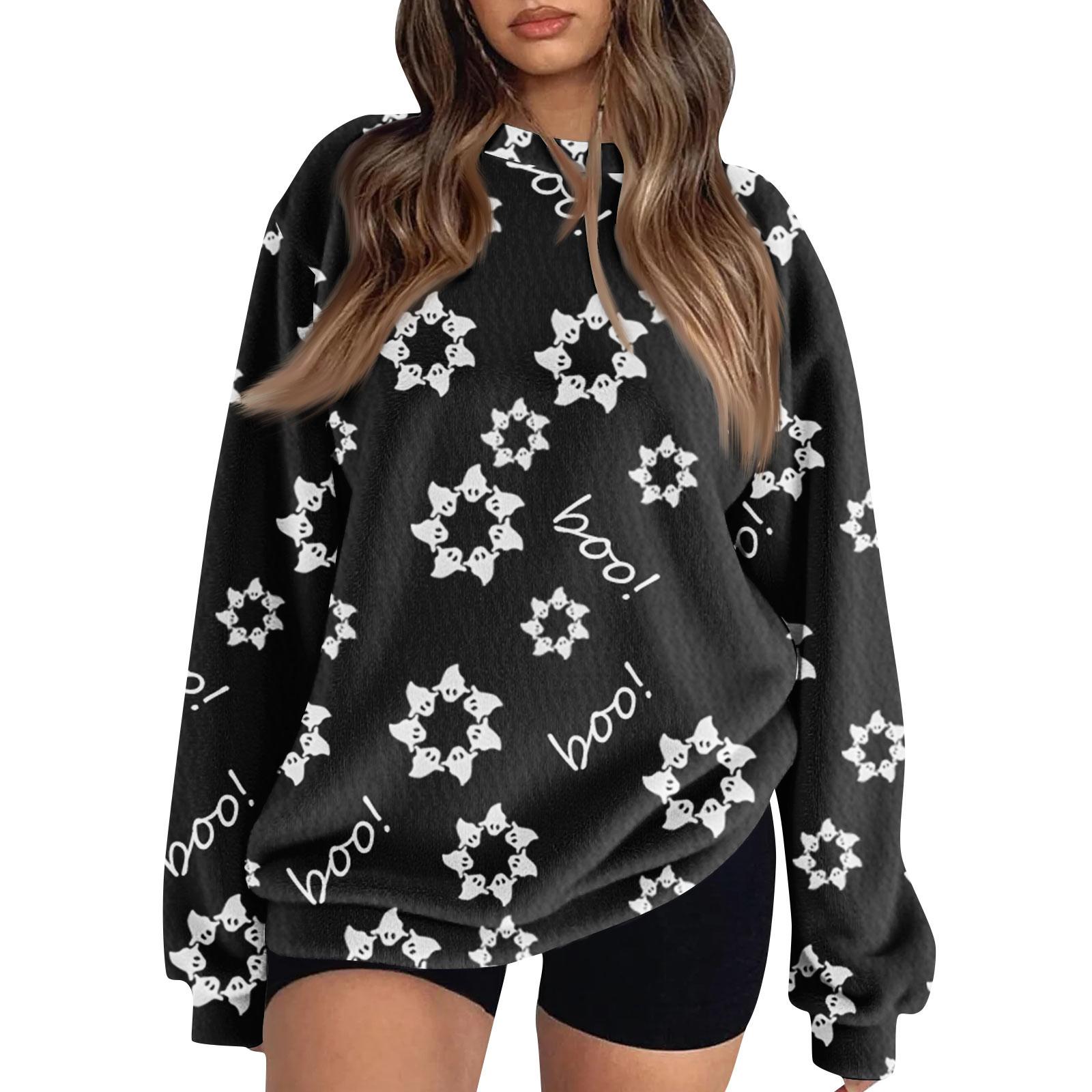 

Женская толстовка с цветными блоками, повседневная удобная свободная легкая женская толстовка с длинным рукавом и круглым вырезом XL чёрный