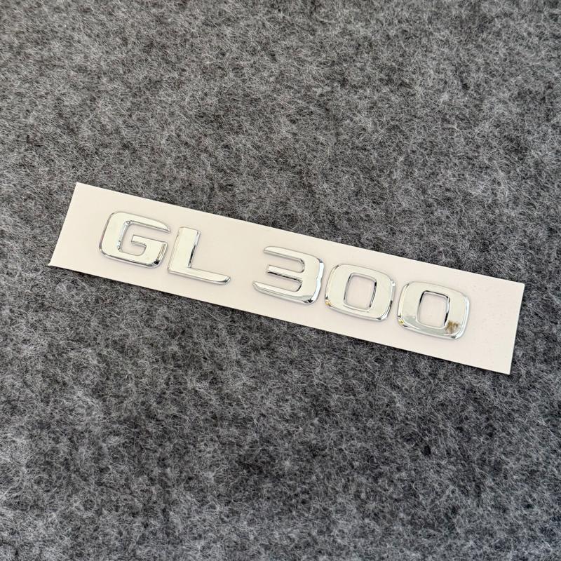 3D ABS Plastic Car Rear Logo Badge GL 63 350 400 450 550 4MATIC Nameplate Sticker For Benz GL Class