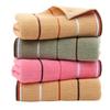 Soft Pure Cotton Bath Towel – Striped Design with Quick Absorption and Comfortable Feel, Ideal for Home and Travel