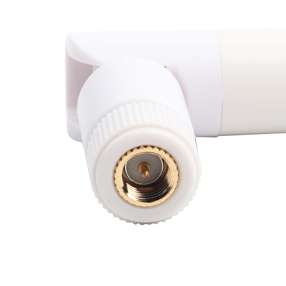 Všesměrová 2.4G5G5.8G 8dbi dvoupásmová bezdrátová síťová karta Wifi Anténa SMA samec (Bílý)