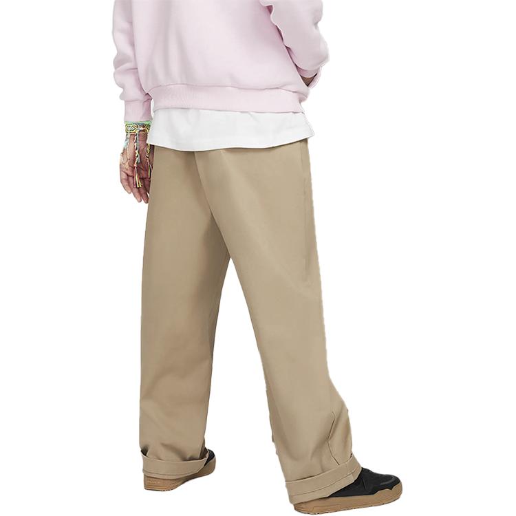 Nike Loose Fit Solid Color Comfortable Sports Pants Kids Bottoms Khaki FN9215-247
