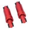 1 Paar Elektroroller Hinterradstoßdämpfer Dämpfer Aluminiumlegierung Klappbares Federungssystem Rot