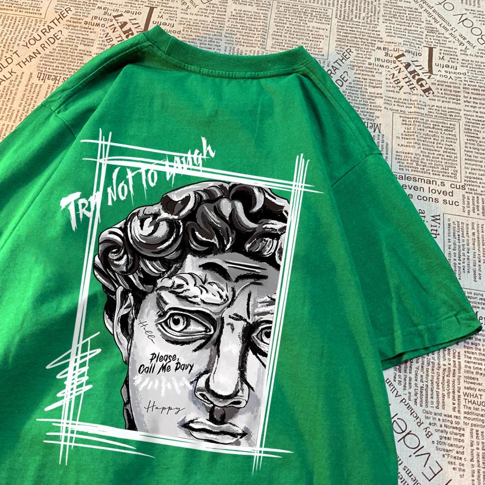 Tay Not To Lauge Art Print Tshirts Men Women Cartoon Cotton T-Shirts Cotton Summer Fashion Tee Clothes Casual O-Neck Tshirt