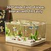 Klares Acryl Schreibtisch-Aquarium Bruchsicher Rahmenlos Wasser-Terrarien für Betta Garnelen Fische