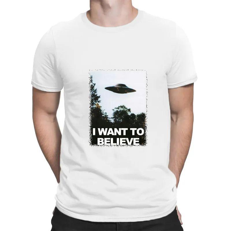 X-files I want to Leave T-shirt Men's T-shirt Clown Believe Mulder Christmas Casual Men's and W