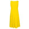 Beach Summer Loose Pleated Sundress Women Solid Color Sleeveless Midi Dress