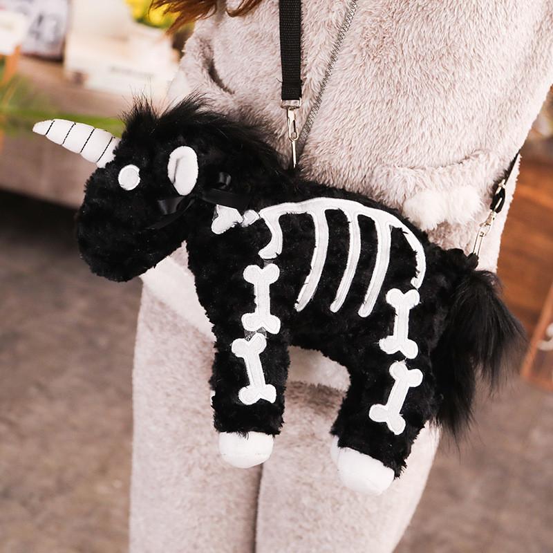 Unicorn Cute Plushie Shoulder Bag Makeup Storage Backpack Girls Angelic Gift