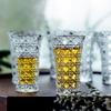 6pcs Set Wine Glass Cup Vodka Whiskey SGlass Party Spirits Cup Espresso Coffee Mug Clear Cup For Sake Soju Brandy