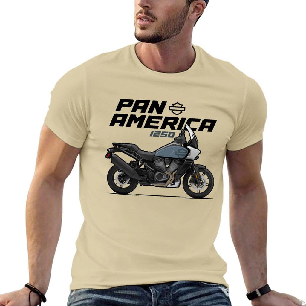 HD Pan America 1250 - Grey T-Shirt graphic shirts summer tops quick drying anime stuff mens white t shirts