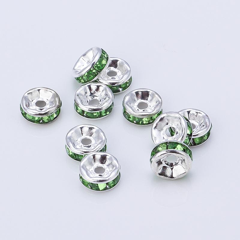 Louleur High Quality Rhinestone Crystal Beads Rondelle Loose Spacer Beads For DIY Jewelry Making Accessories Supplie Wholesale
