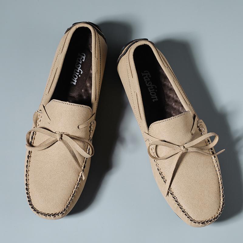 Fashion Outdoor Summer Loafers Breathable Leather Mens Slip on Flats All-match Men Casual  Shoes Blue Hot Sale Driving Shoes Moccasins